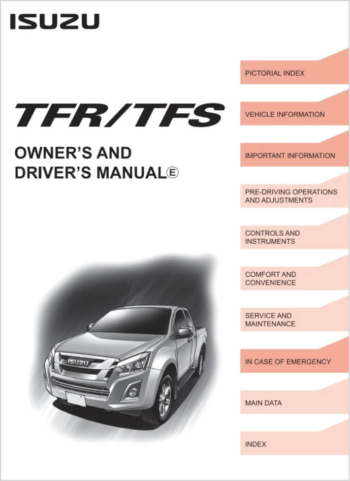 D-Max owners and drivers manual